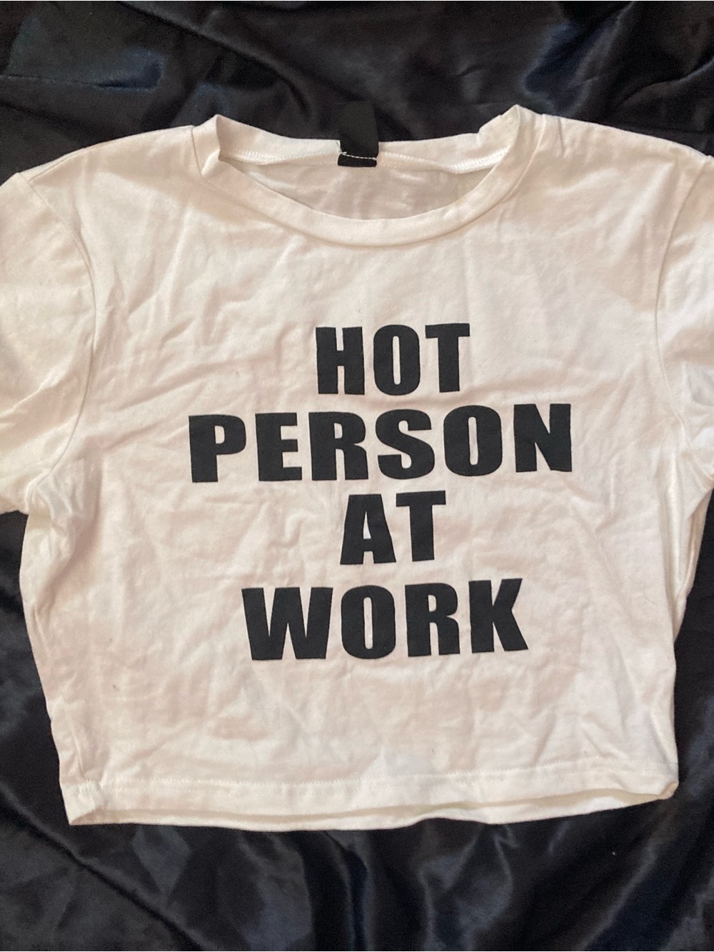 Slogan graphic print baby tee